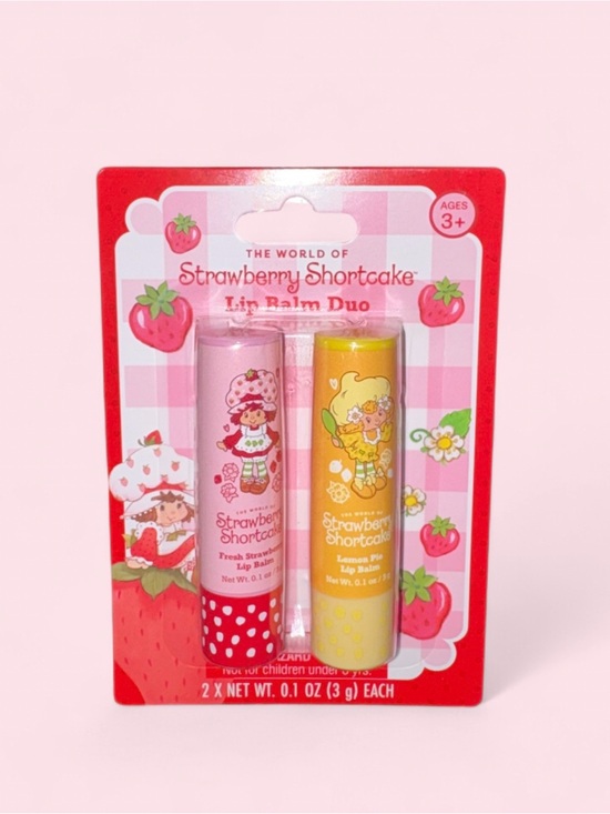Strawberry Shortcake Other - Strawberry Shortcake Lip Balm Duo Set Fresh Strawberry & Lemon Pie NEW
